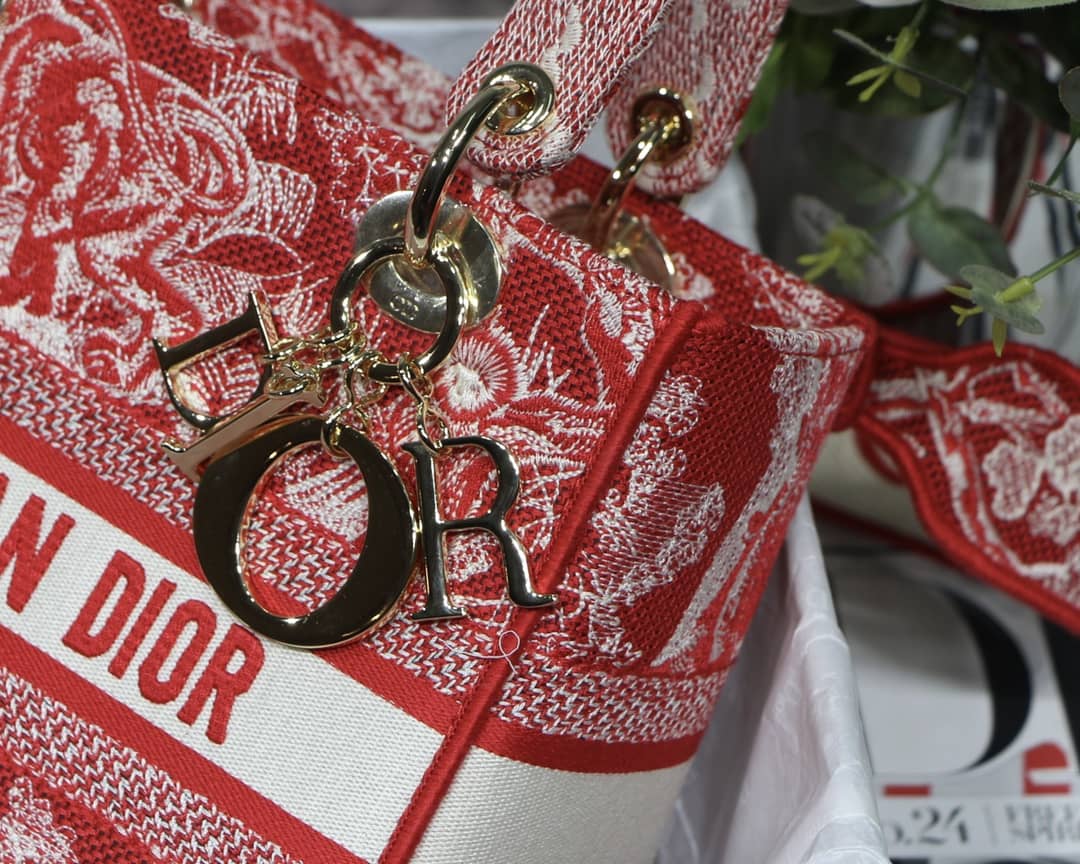 Lady Dior Dupe 24CM Paisley Embroidery Lady D-Lite Bag