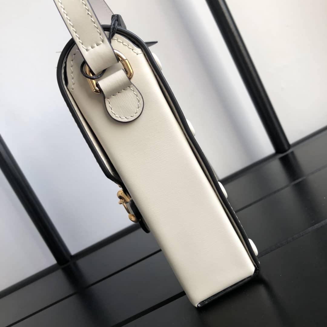 Gucci Horsebit 1955 Mini Bag Replica White 625615