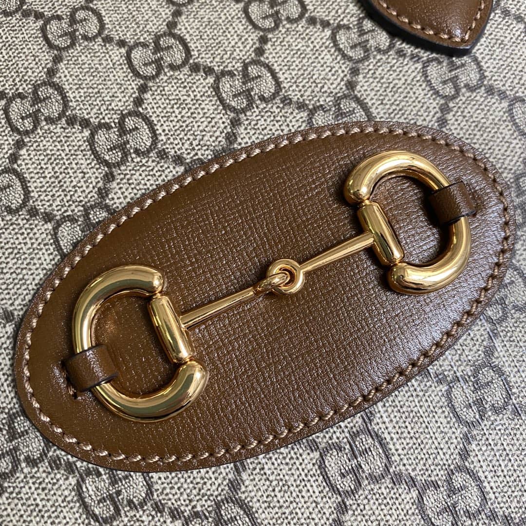 Gucci 1955 Horsebit Polkadot Handle Bag Replica 621220