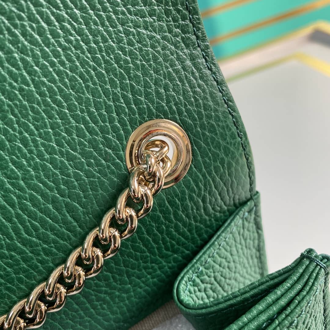 Gucci Interlocking Leather Chain Crossbody Bag Replica 510304