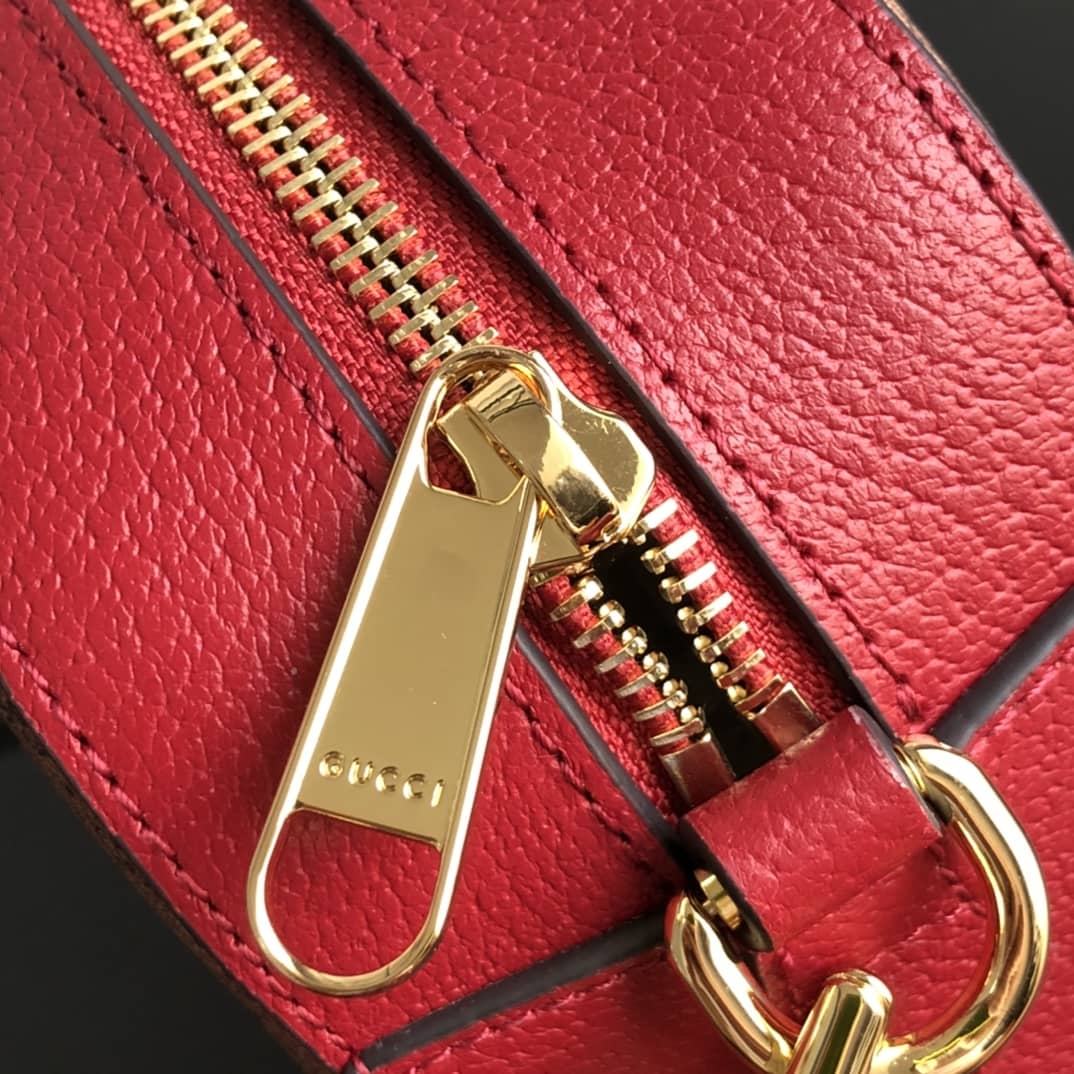Gucci Supreme Canvas Camera Bag Replica Red 574886
