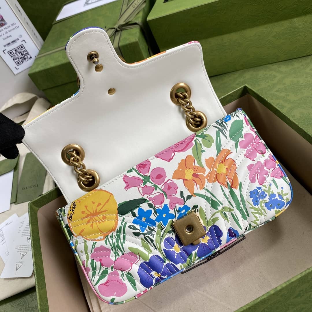 Gucci Marmont GG Matelasse Leather Mini Shoulder Bag Replica 446744