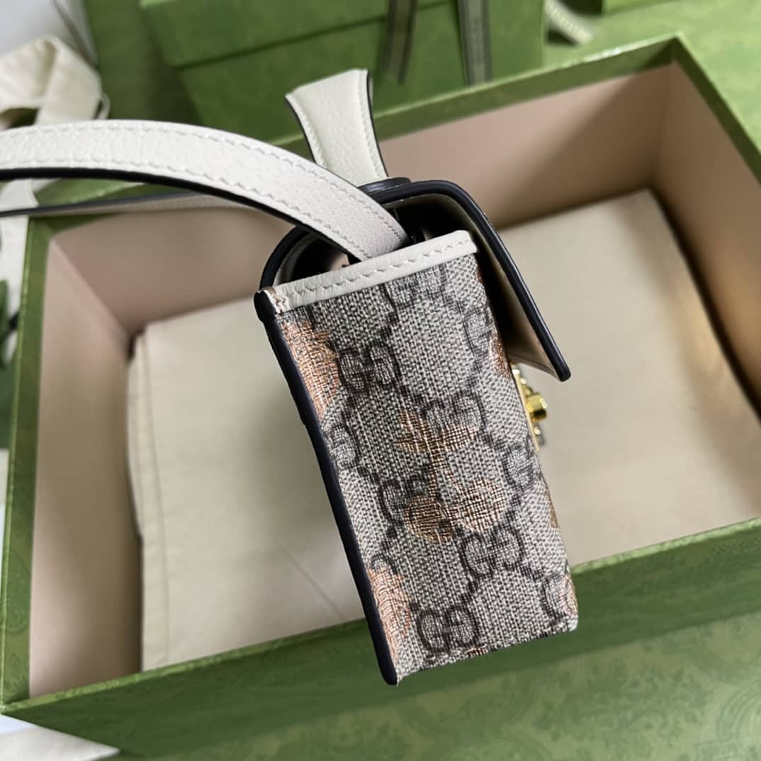 Gucci Padlock GG Supreme Canvas Top Handle Mini Bag Replica 652683