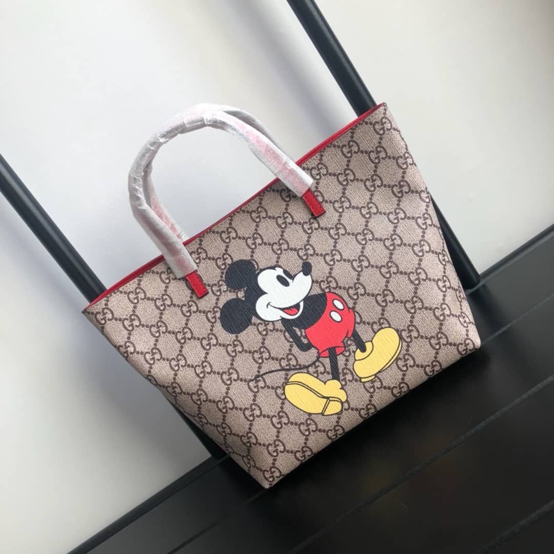 Gucci Children GG Supreme Canvas Replica Tote Brown 410812