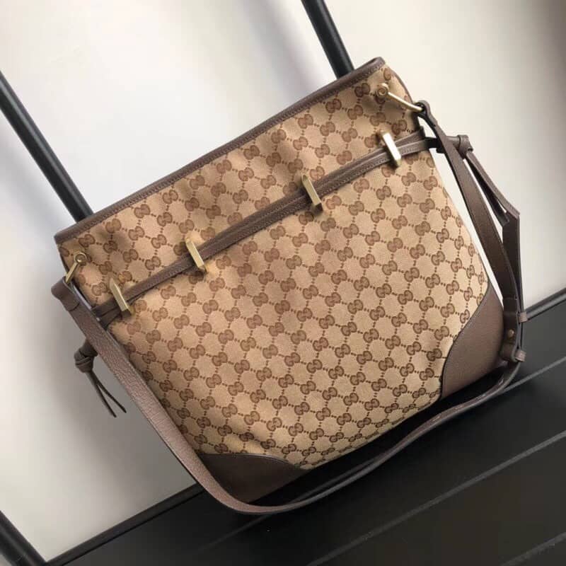 Gucci 1955 Horsebit Messenger Bag Replica Brown 602089