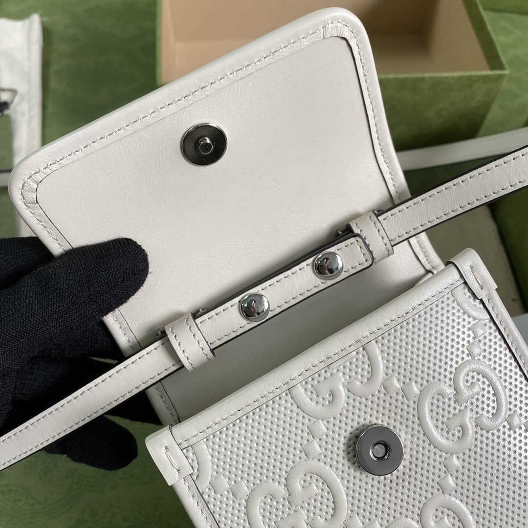 Gucci GG Embossed Mini Phone Bag Replica 625571