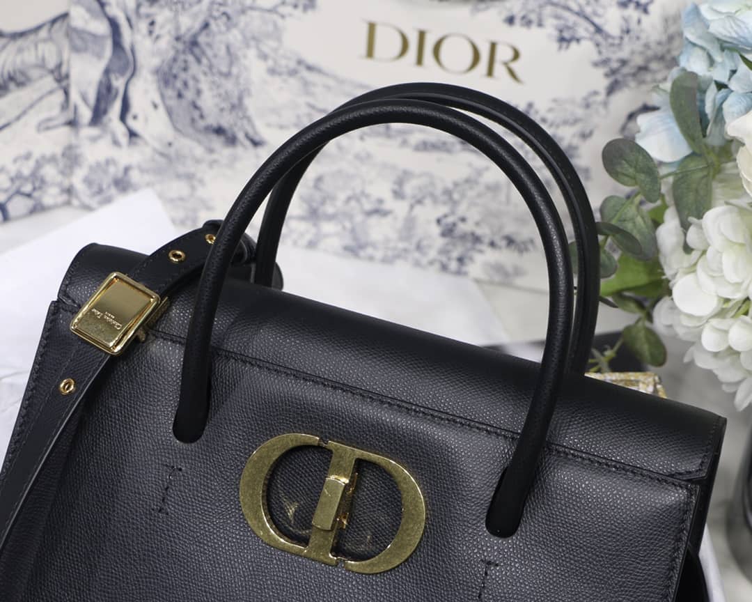Christian Dior Box Calfskin Large St. Honore Tote