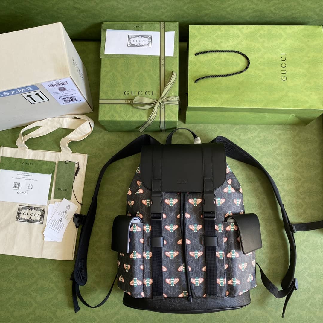 Gucci Bestiary Backpack With Bees Replica 495563