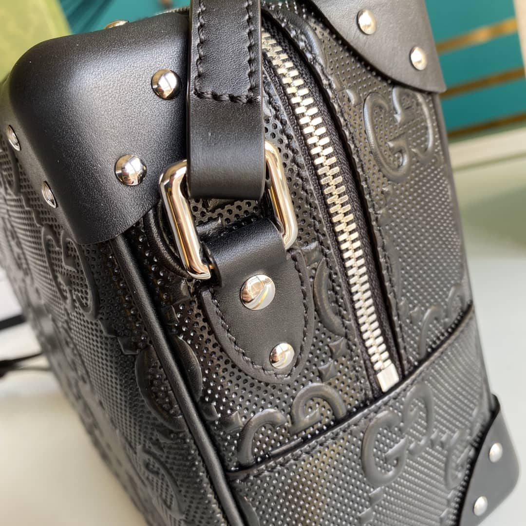 Gucci Supreme GG Leather Square Shoulder Bag Replica 626363