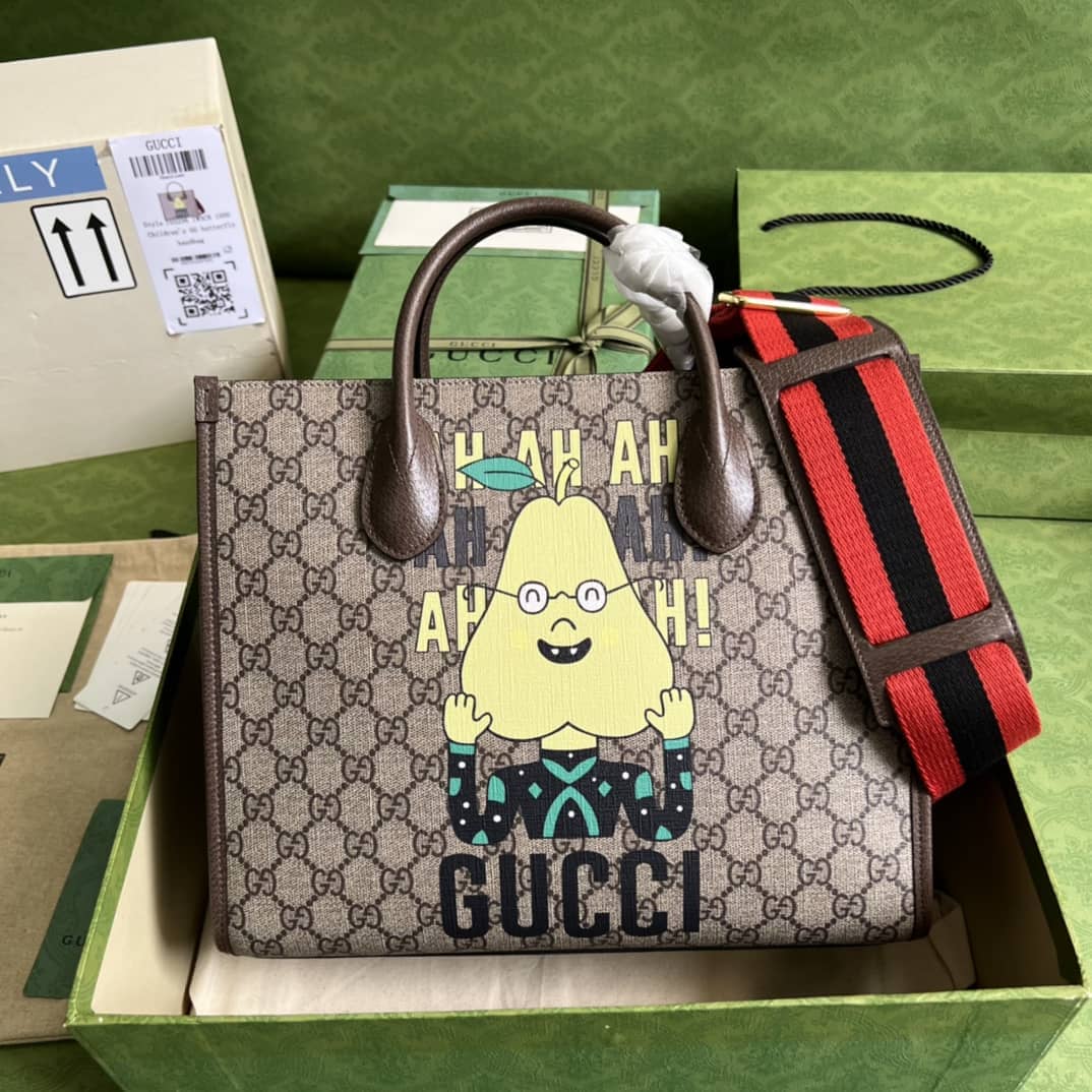 Gucci Pear Print Small Tote 703256 Replica Bag