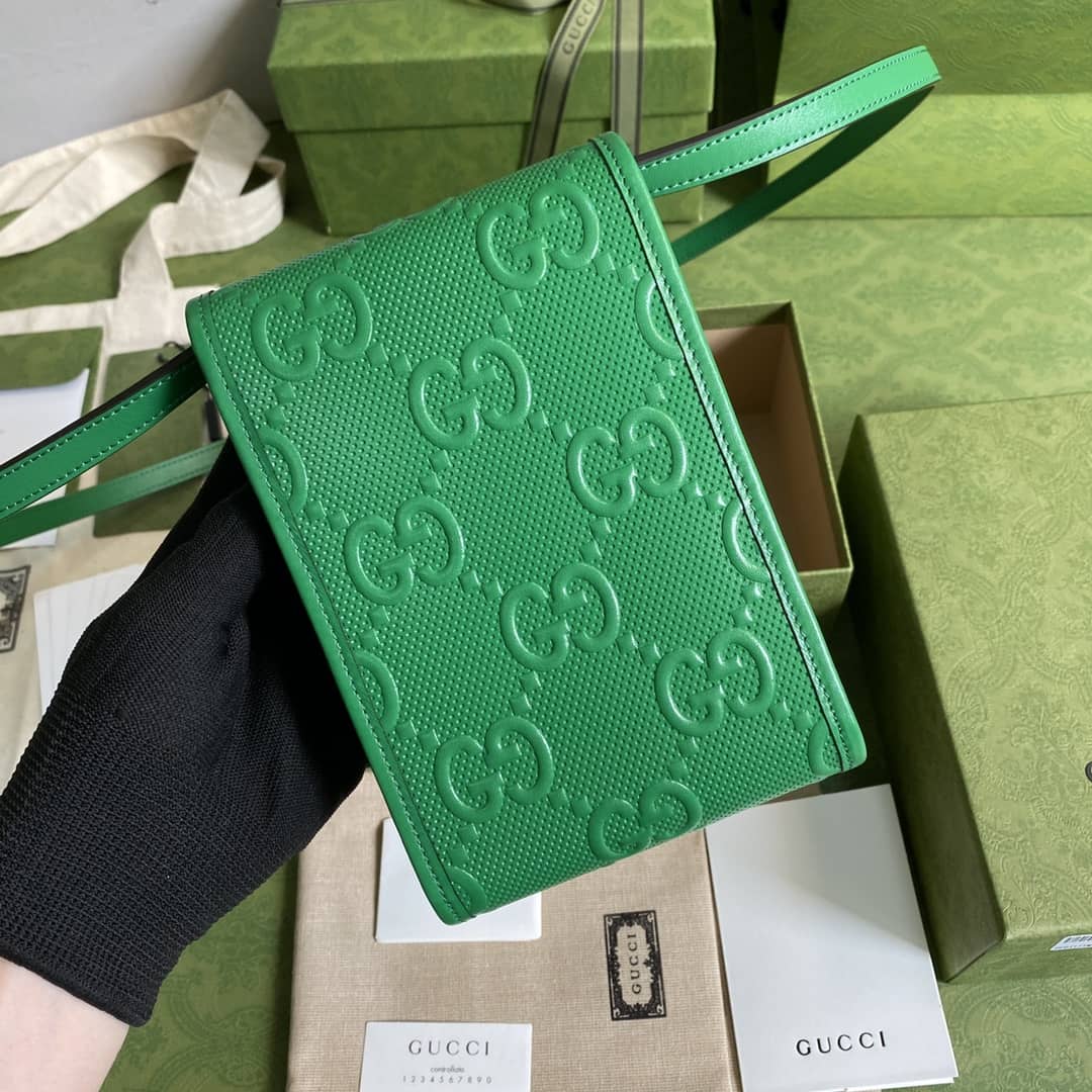 Gucci GG Embossed Mini Phone Bag Replica 625571