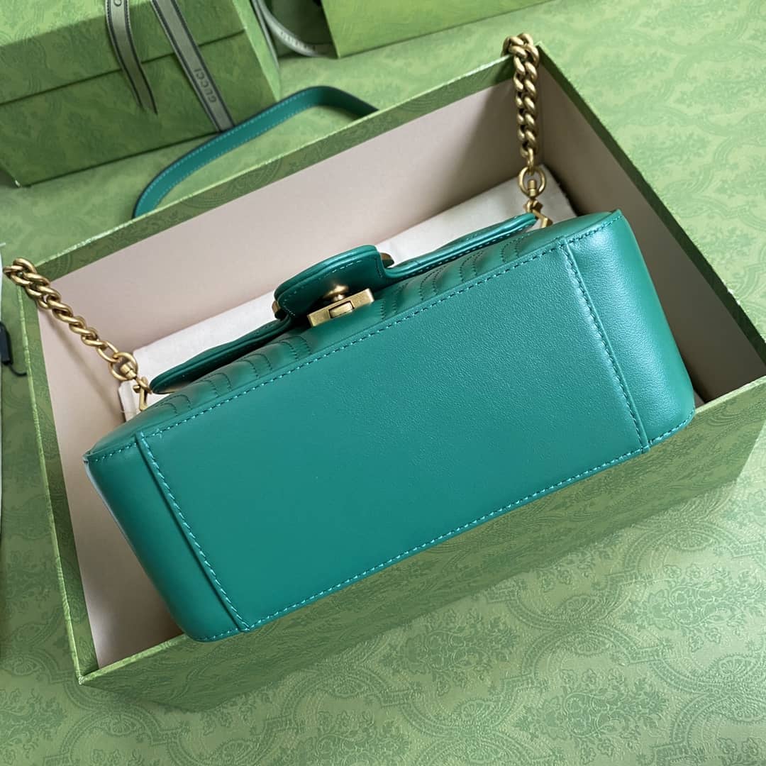 Gucci GG Marmont Mini Leather Top Handle Crossbody Bag 547260 Replica