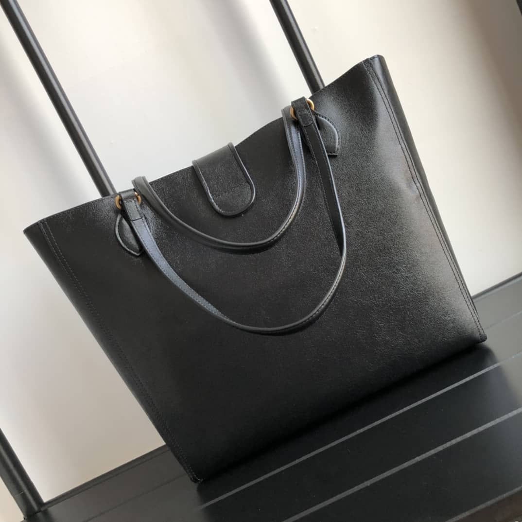 Gucci Medium With Double G Tote Black Replica 649577