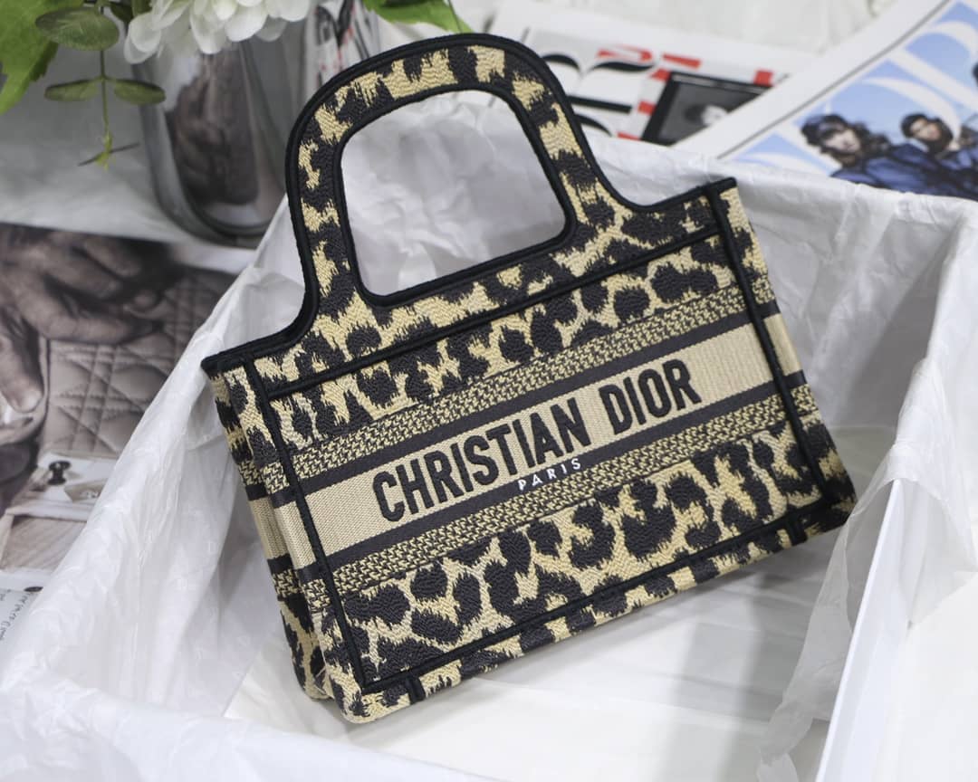 Christian Dior CD Book Embroidery Replica Tote