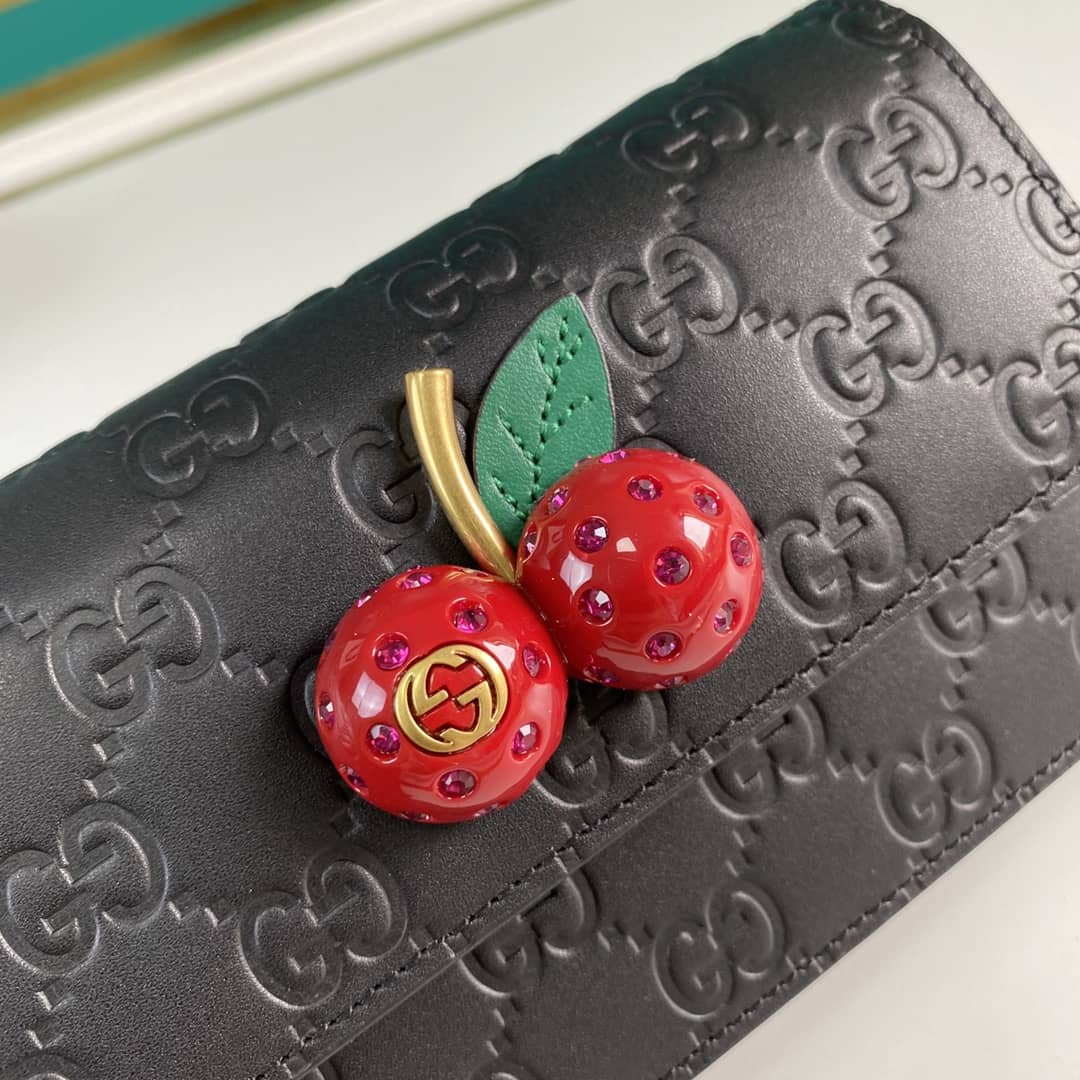 Gucci Supreme GG Mini Bag With Cherries Replica 481291