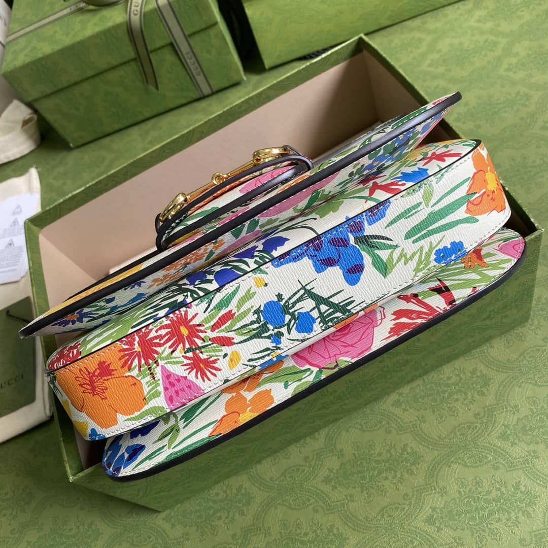 Gucci 1955 Horsebit Supreme Shoulder Bag Replica 602204