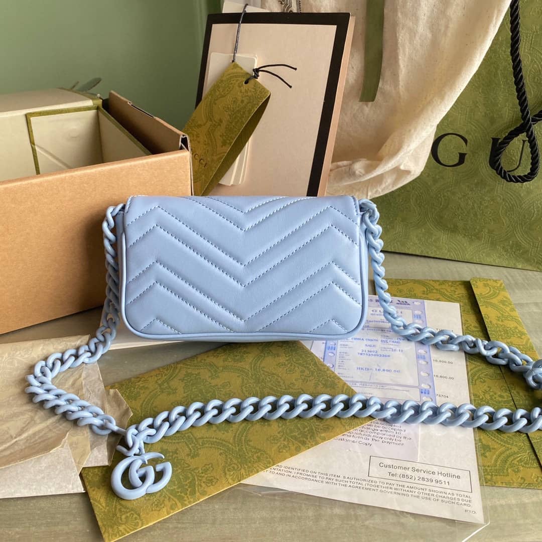 Gucci GG Marmont Quilting Super Mini 476433 Replica Crossbody Bag