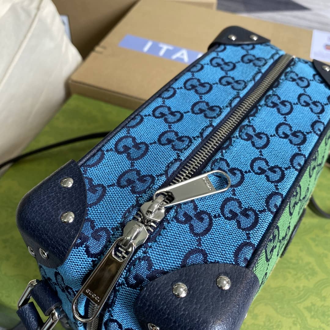 Gucci Supreme GG Leather Square Shoulder Bag Replica 626363