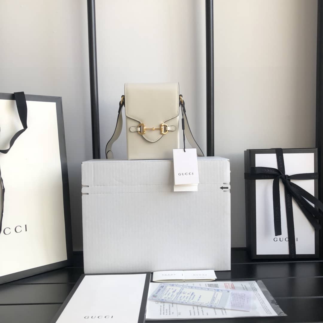 Gucci Horsebit 1955 Mini Bag Replica White 625615
