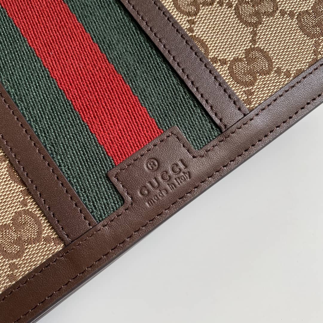 Gucci GG Crossbody Bag Web Stripe Wallet Replica 409439
