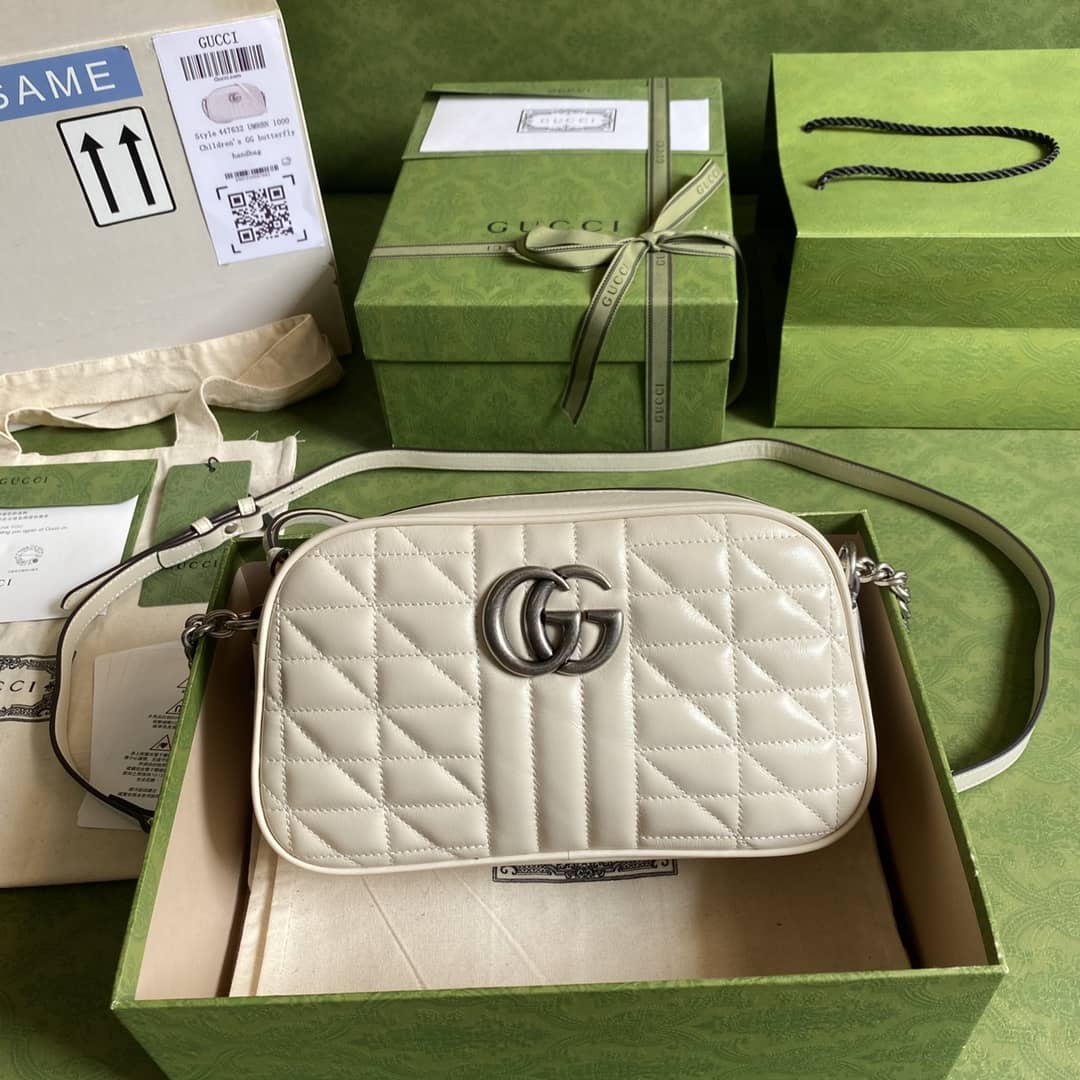 Gucci Marmont Dupe GG Small Matelassé Shoulder Bag Replica 447632