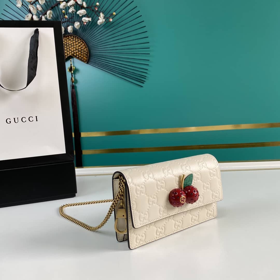 Gucci Supreme GG Mini Bag With Cherries Replica 481291