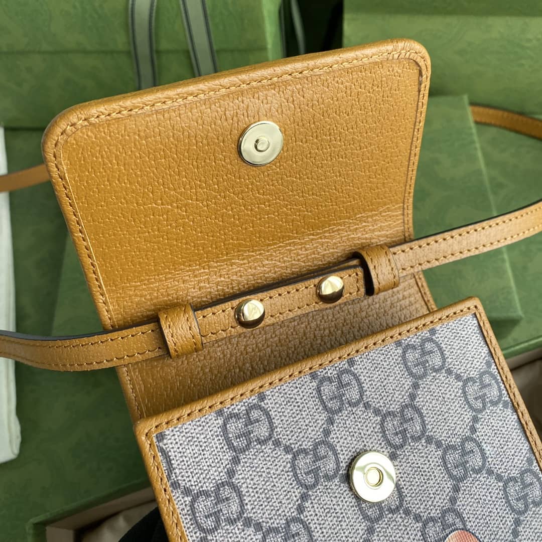 Kai x Gucci Mini Canvas Phone Bag Replica 647805