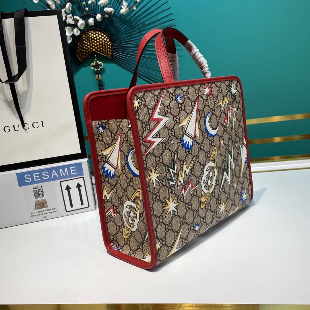Gucci GG Printed Multicolor Kids Girl Tote Replica 605614