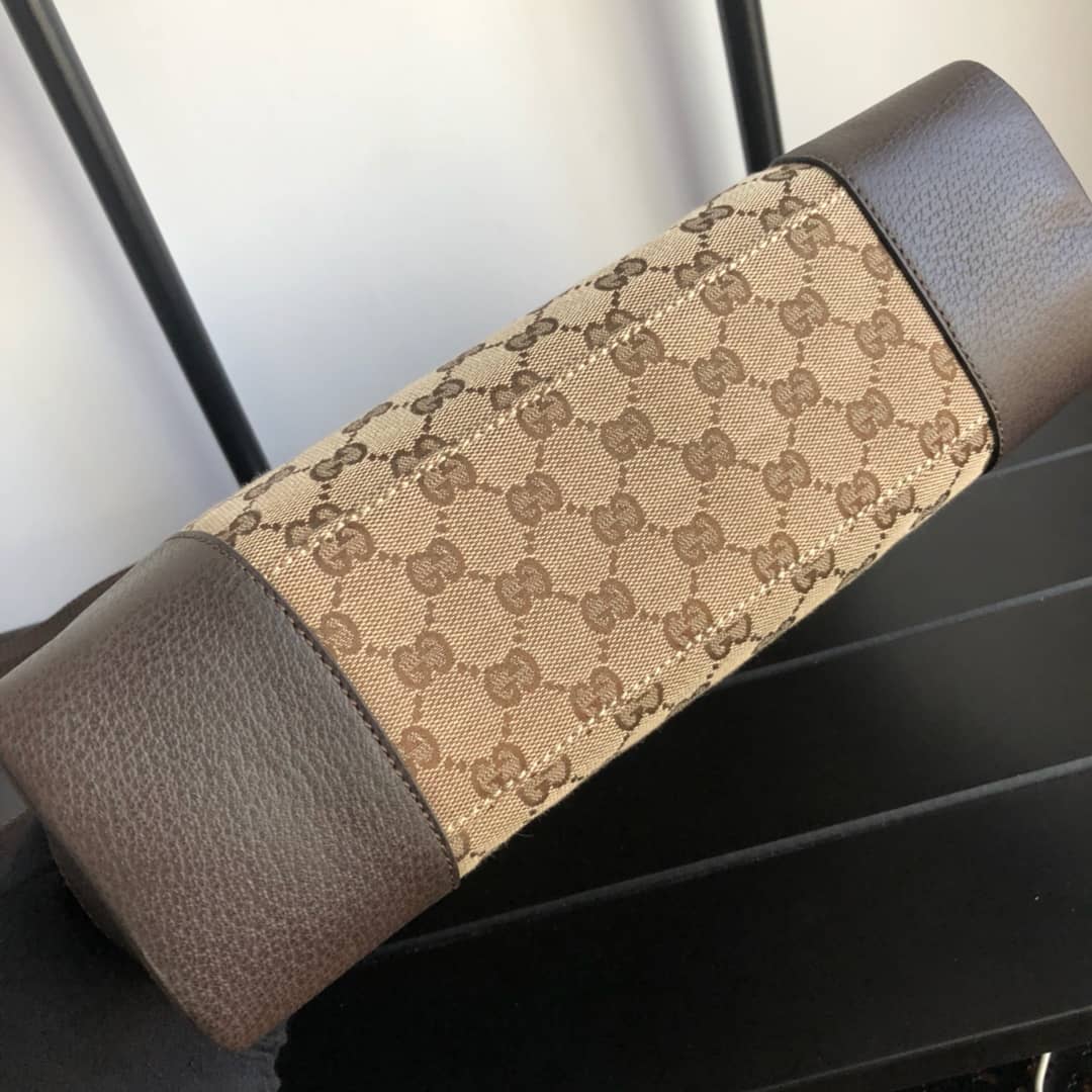 Gucci GG Canvas Shoulder Bag Replica Brown 110054