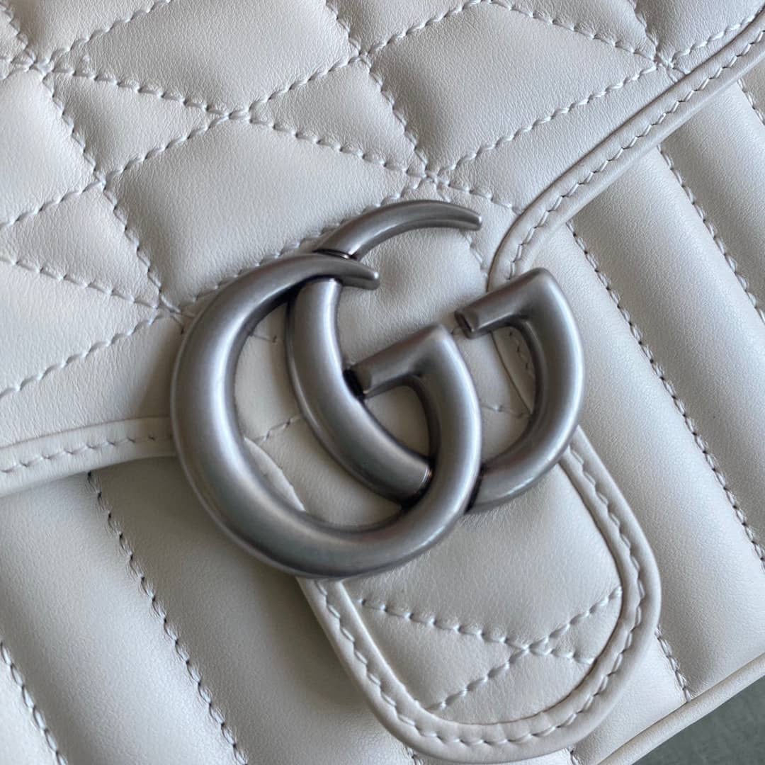 Gucci GG Marmont Canvas Mini Top Handle Crossbody Bag 583571 Replica