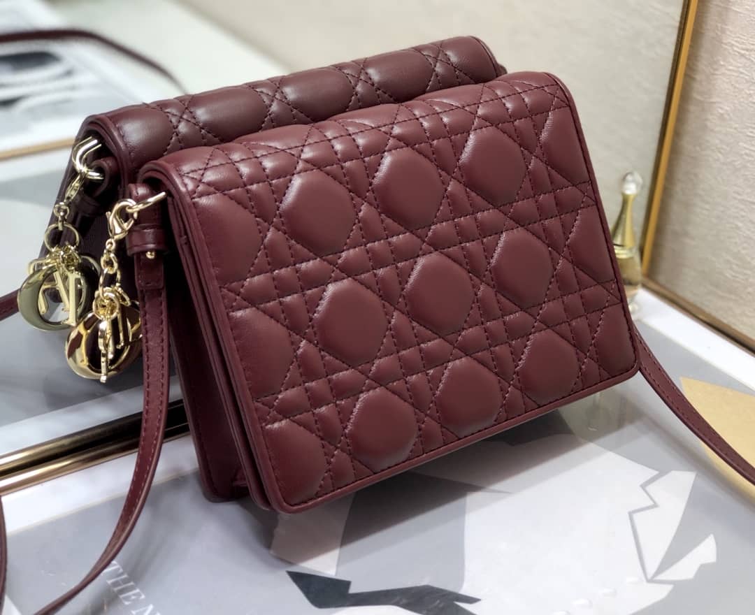 Lady Dior Dupe Cannage Calfskin Pouch