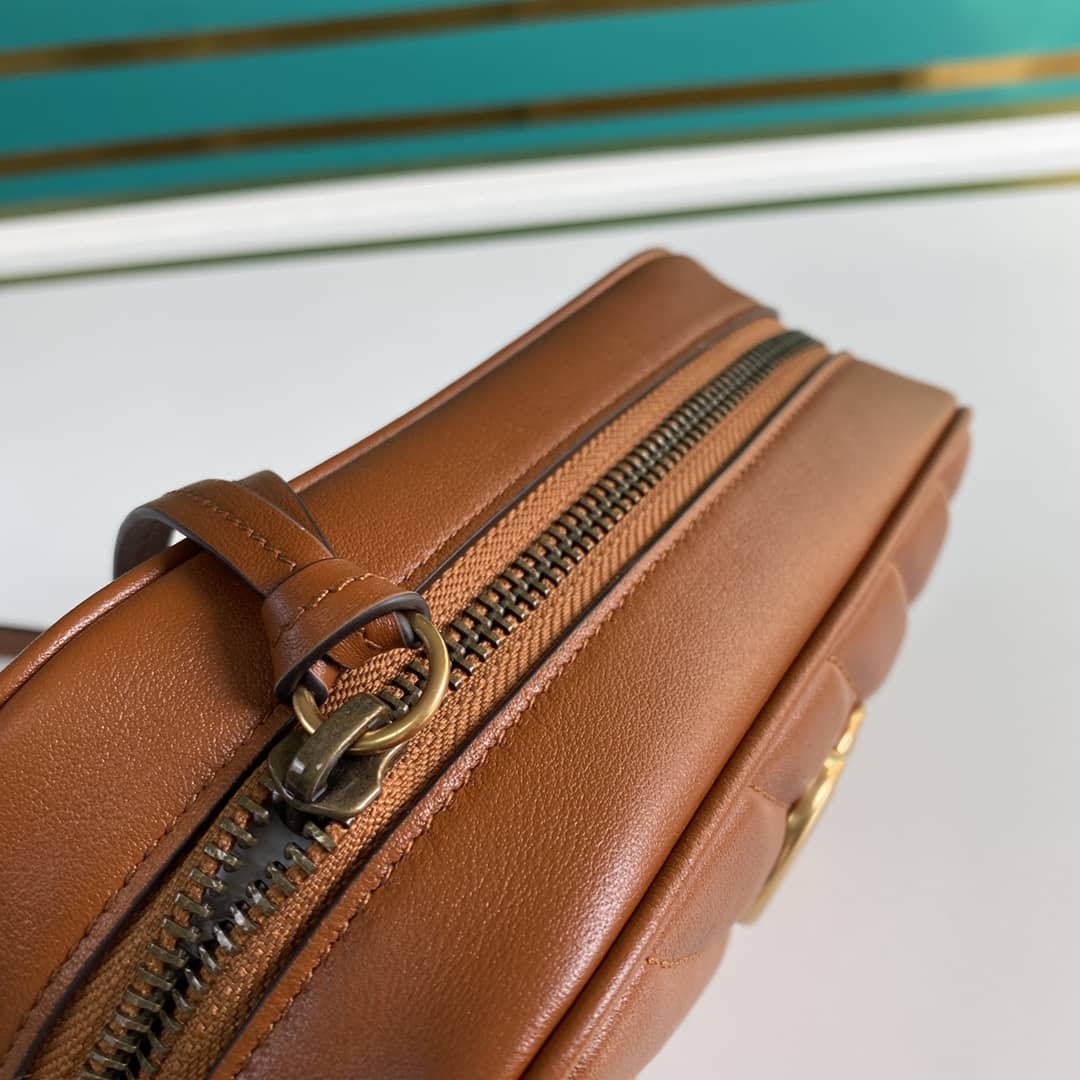 Gucci Crossbody Dupe Marmont GG Matelasse Leather Mini  448065