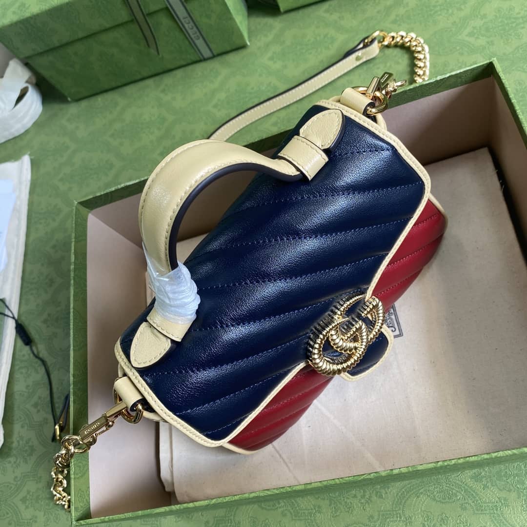 Gucci Marmont GG Mini Top Handle Bag Replica 583571