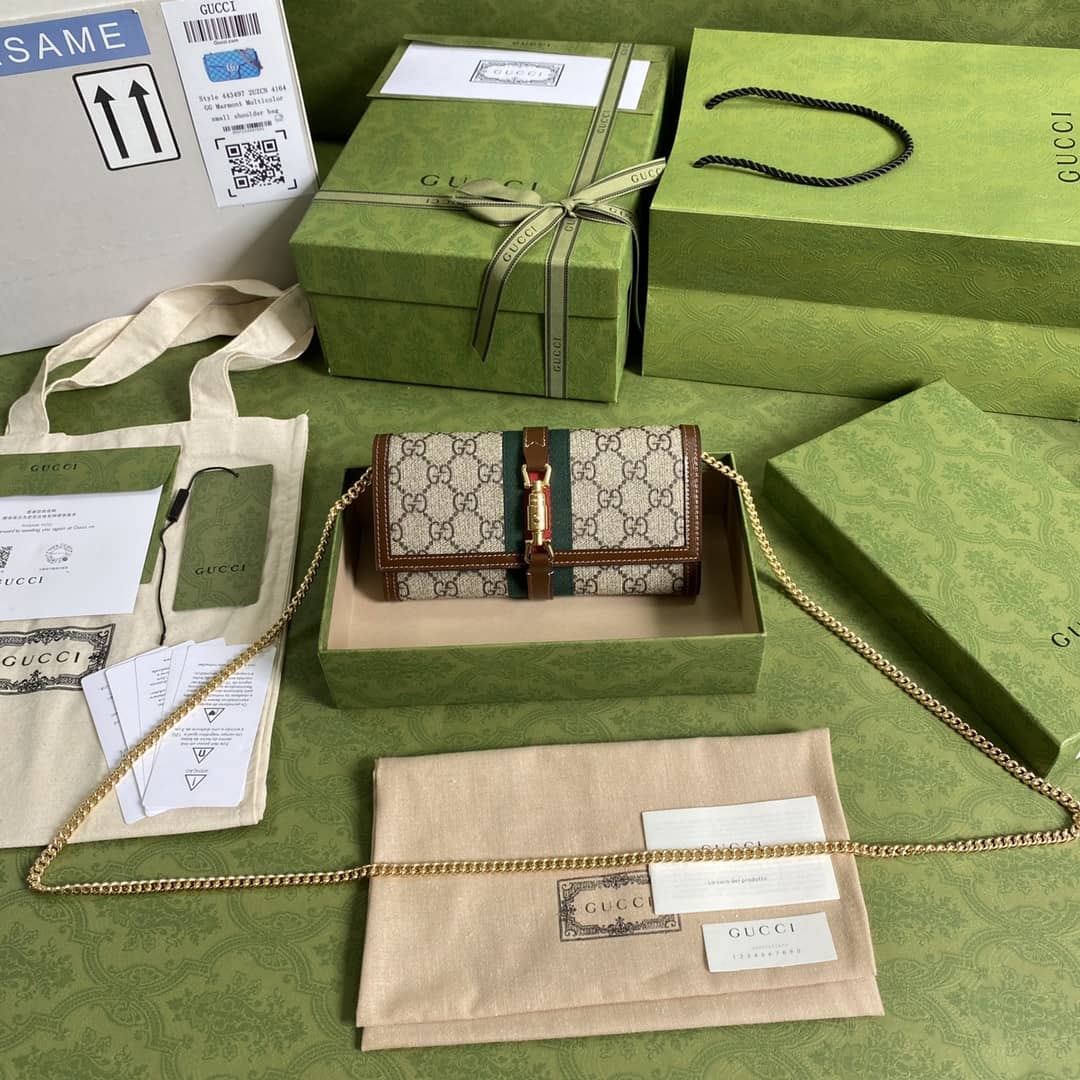 Gucci Jackie 1961 Shoulder Bag Chain Wallet Replica 652681