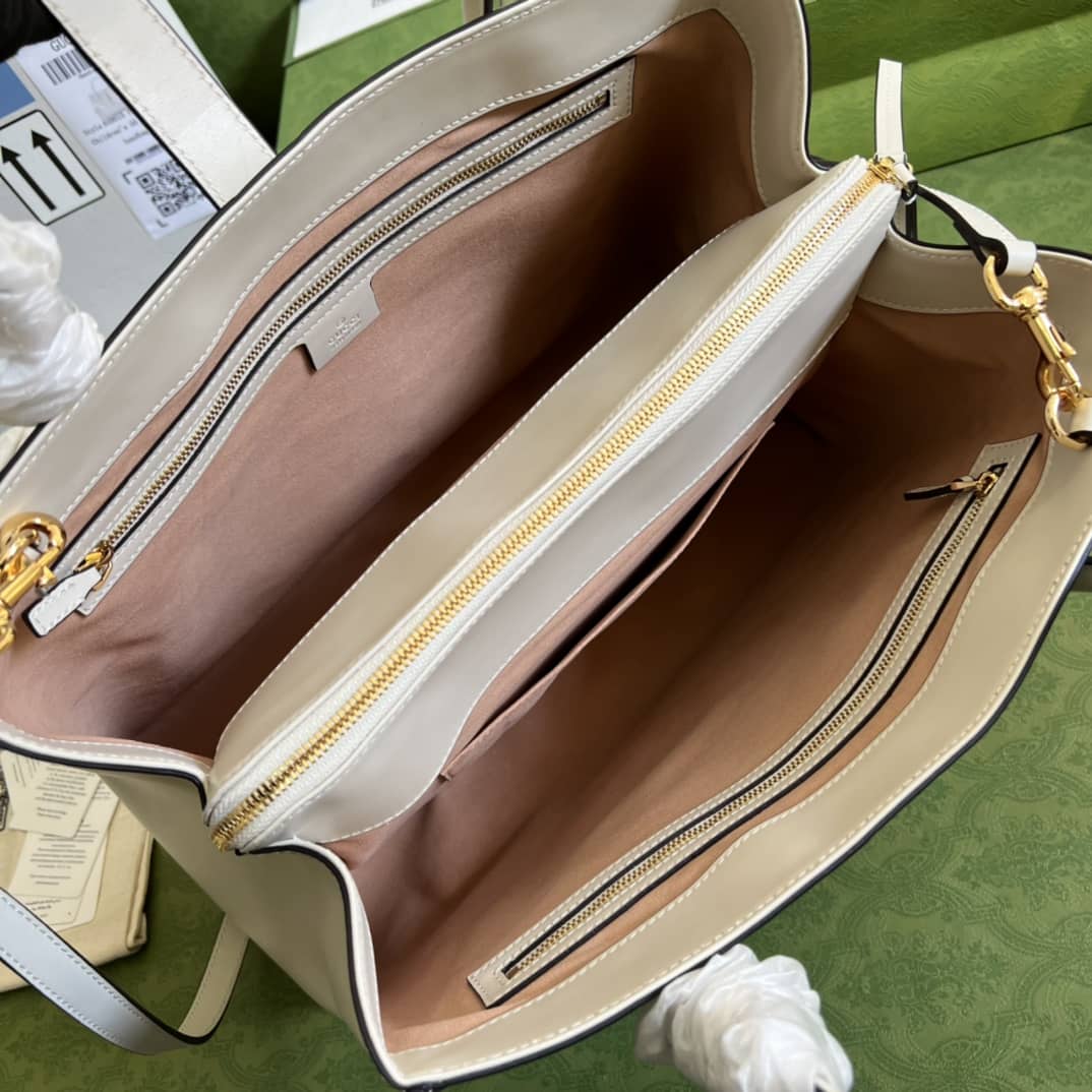 Gucci Jackie 1961 Large Tote Bag White 649015 Replica