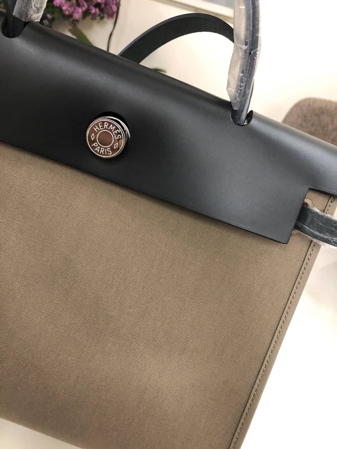 Hermes Bag Replica 31 Canvas Leather HerBag