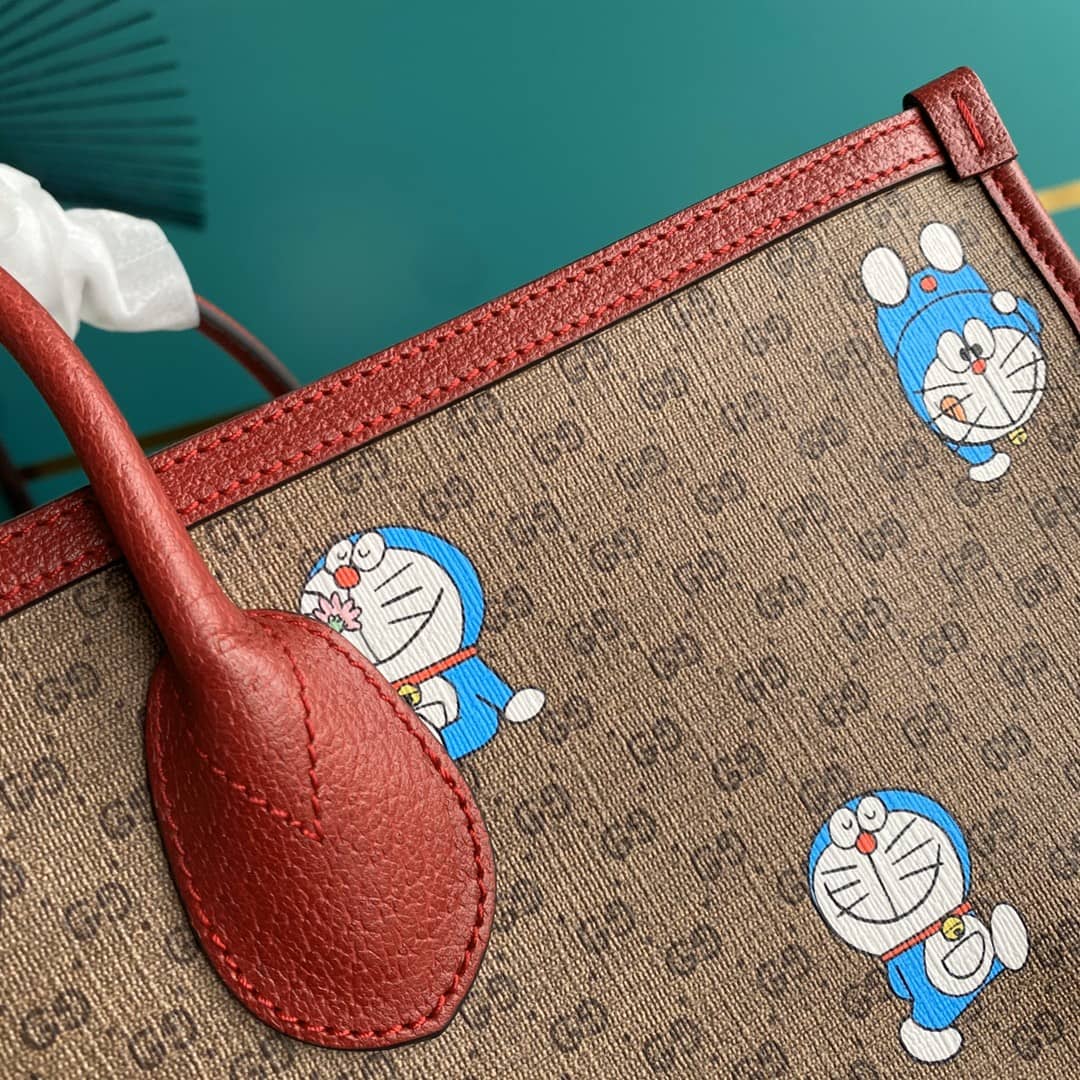 Gucci GG Supreme Doraemon 2Way Mini Tote Replica 653952