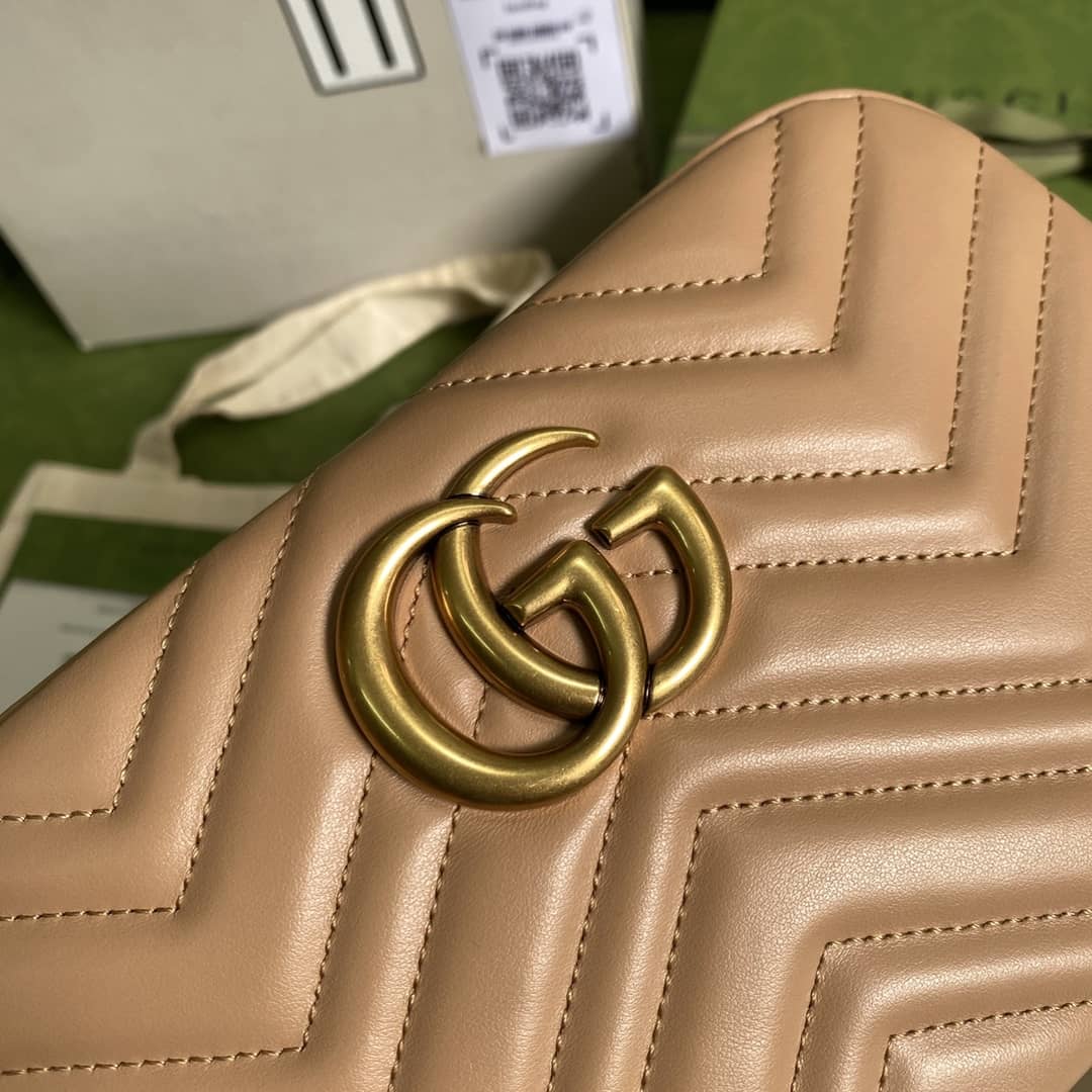 Gucci Crossbody Dupe GG Marmont Small Matelasse Leather 447632