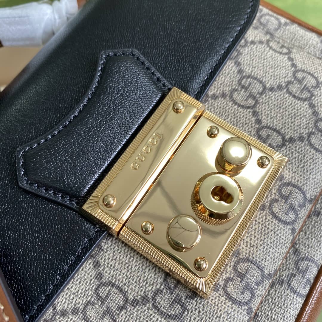 Gucci Supreme GG Padlock Canvas Mini Bag Replica 658487