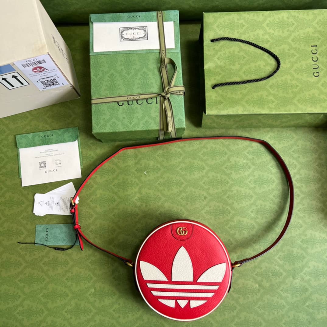 Adidas x Gucci Ophidia Shoulder Crossbody Bag Red 702626 Replica