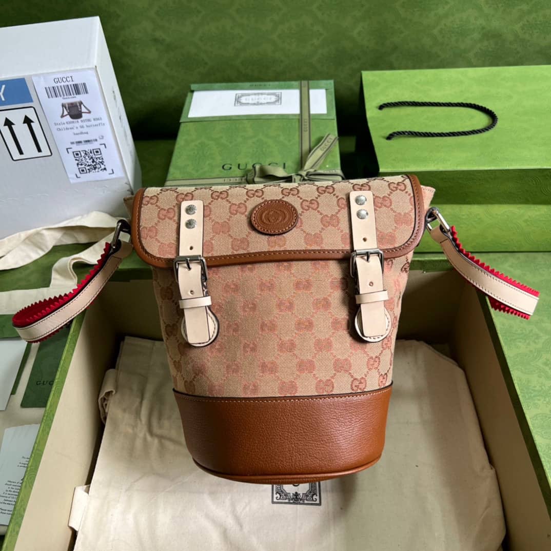 Gucci GG Supreme Canvas Bucket Bag Replica 630819