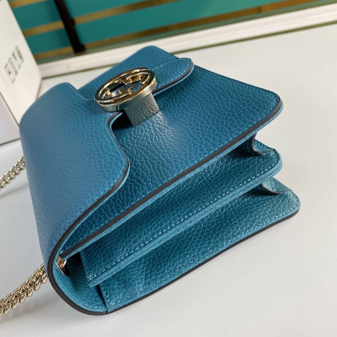 Gucci Interlocking Leather Chain Crossbody Bag Replica 510304