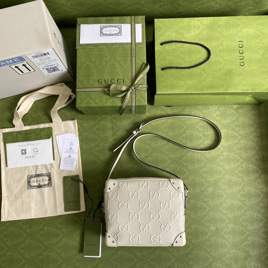 Gucci Supreme GG Leather Square Shoulder Bag Replica 626363