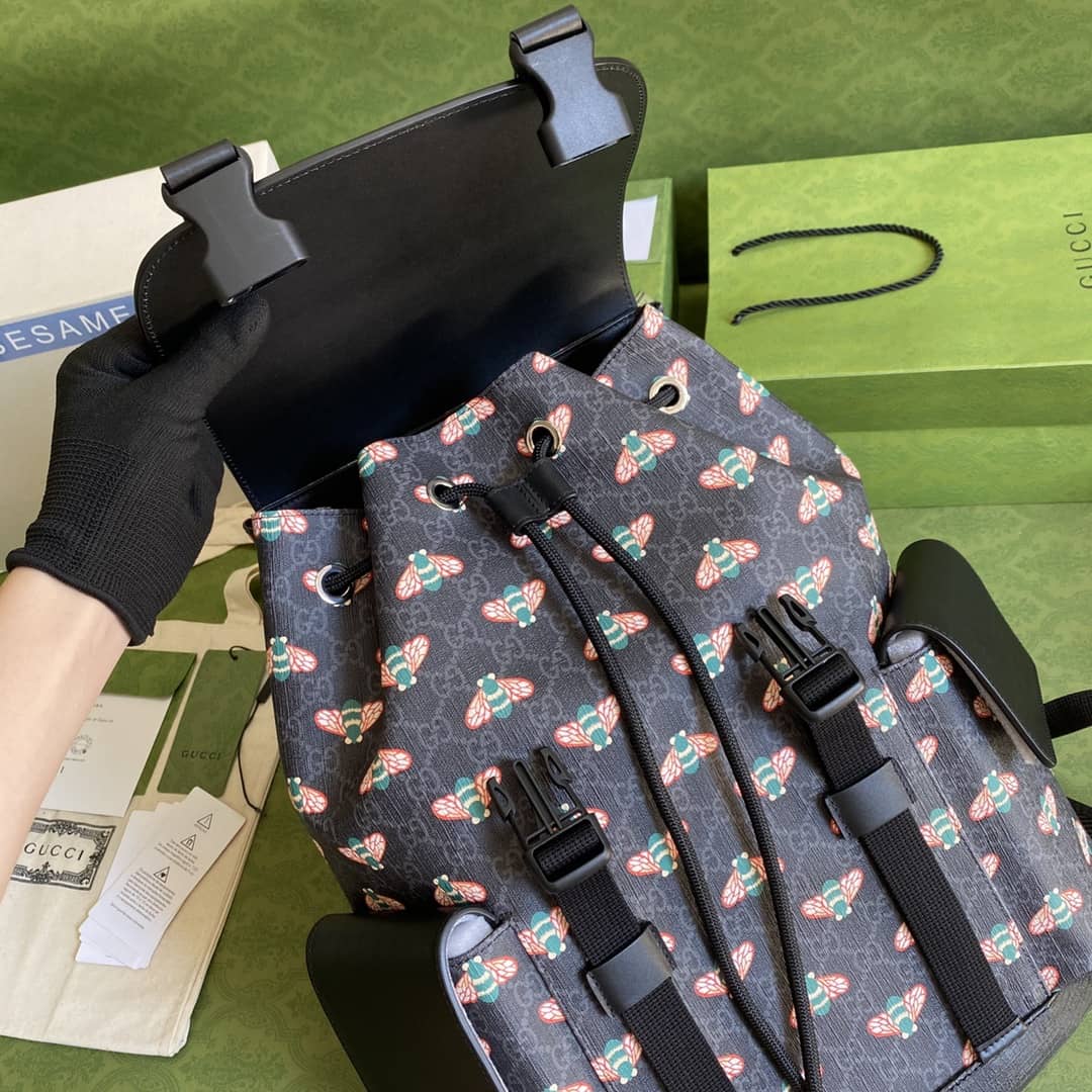 Gucci Bestiary Backpack With Bees Replica 495563