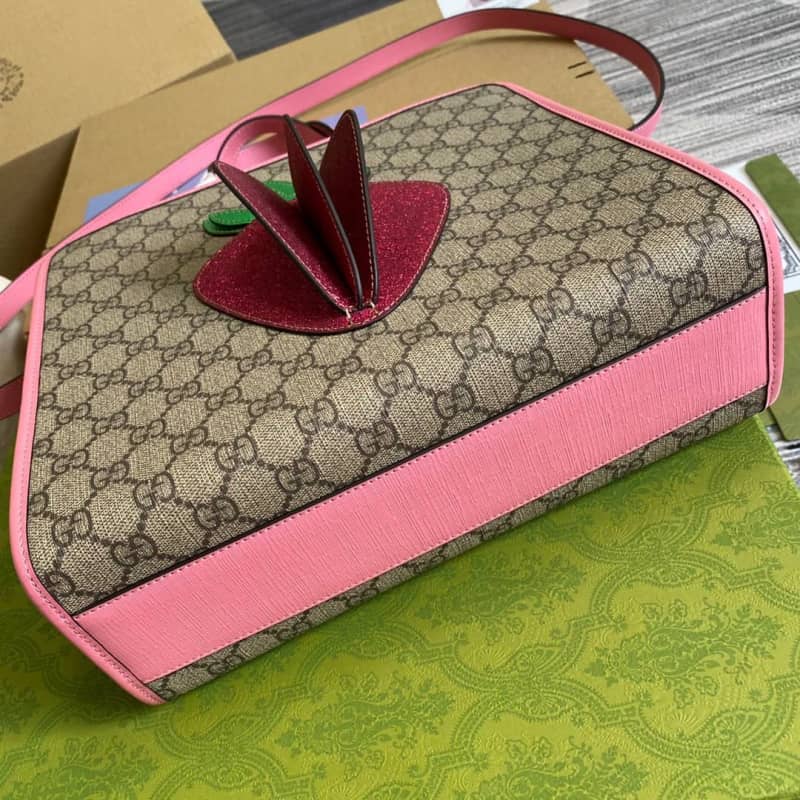 Gucci GG Medium Ophidia Tote Replica Pink 612992