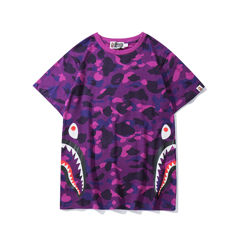 Bape Shark Camo Classic T Shirt 703