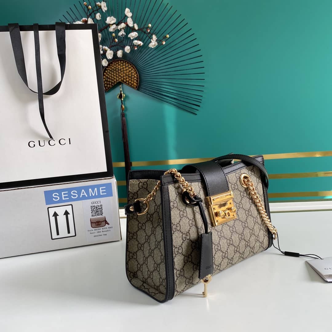 Gucci Padlock Small Berry Tote Replica 498156