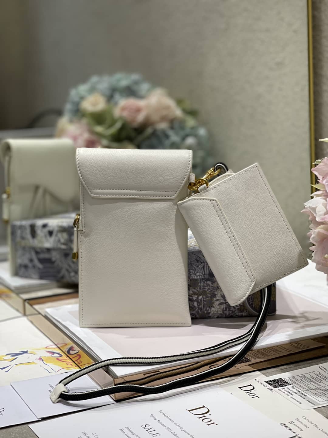 Dior Saddle Bag Dupe Vertical Pouch