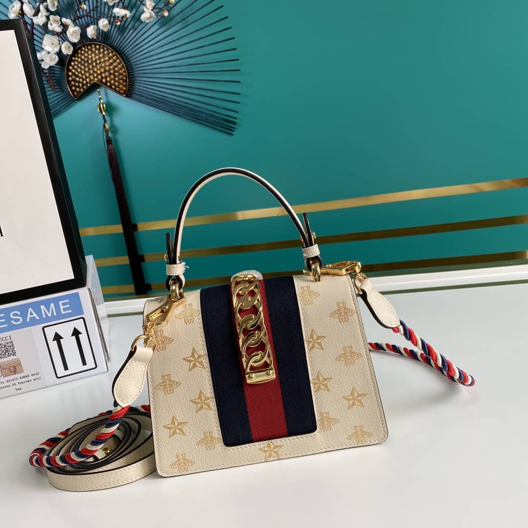 Gucci Womens Sylvie Leather Mini Bag Replica 470270