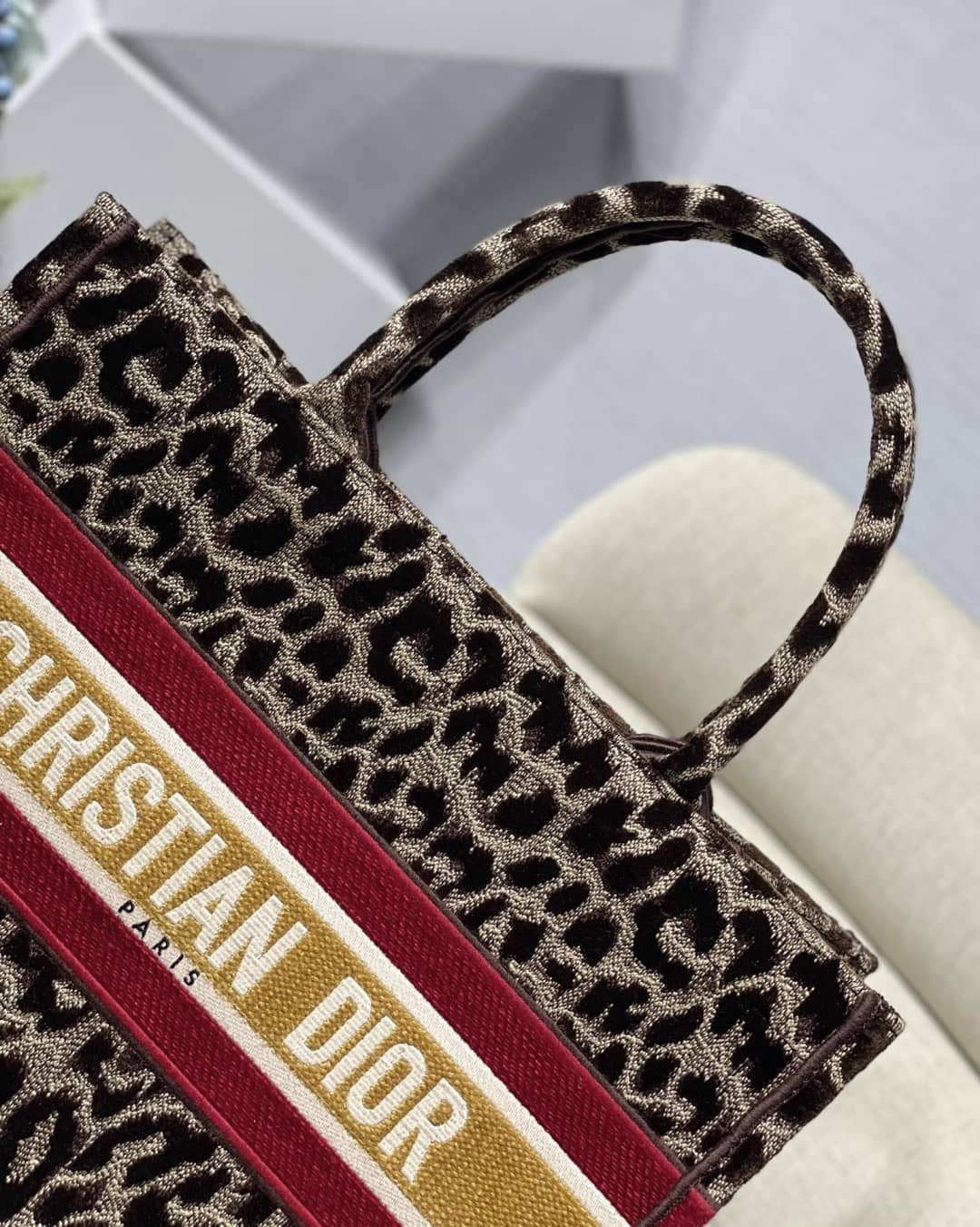 Christian Dior CD Book Embroidery Replica Tote